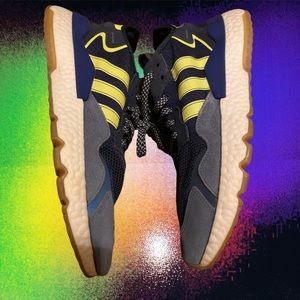 Adidas Nite Jogger 'Navy Solar Yellow' Men’s 10.5
